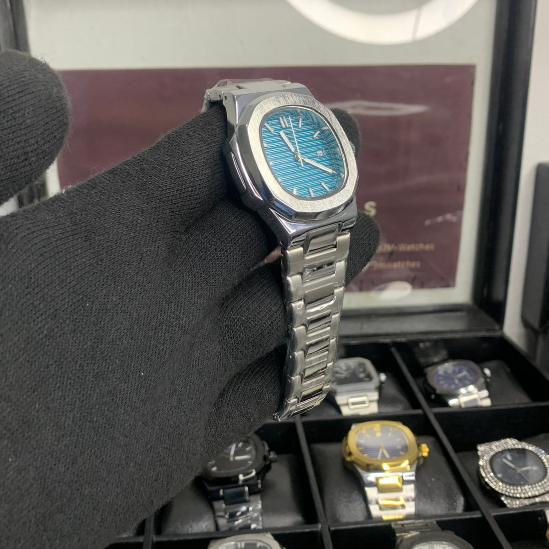 PP – Nautilus Silver with Tiffany Blue dial (A+ quality)