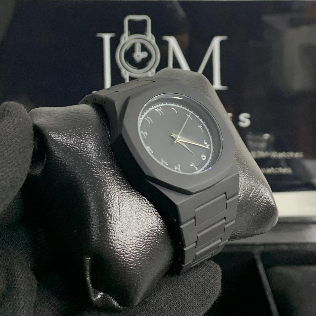 A+ Quality BLACK ARABIC WATCH (Fiber)