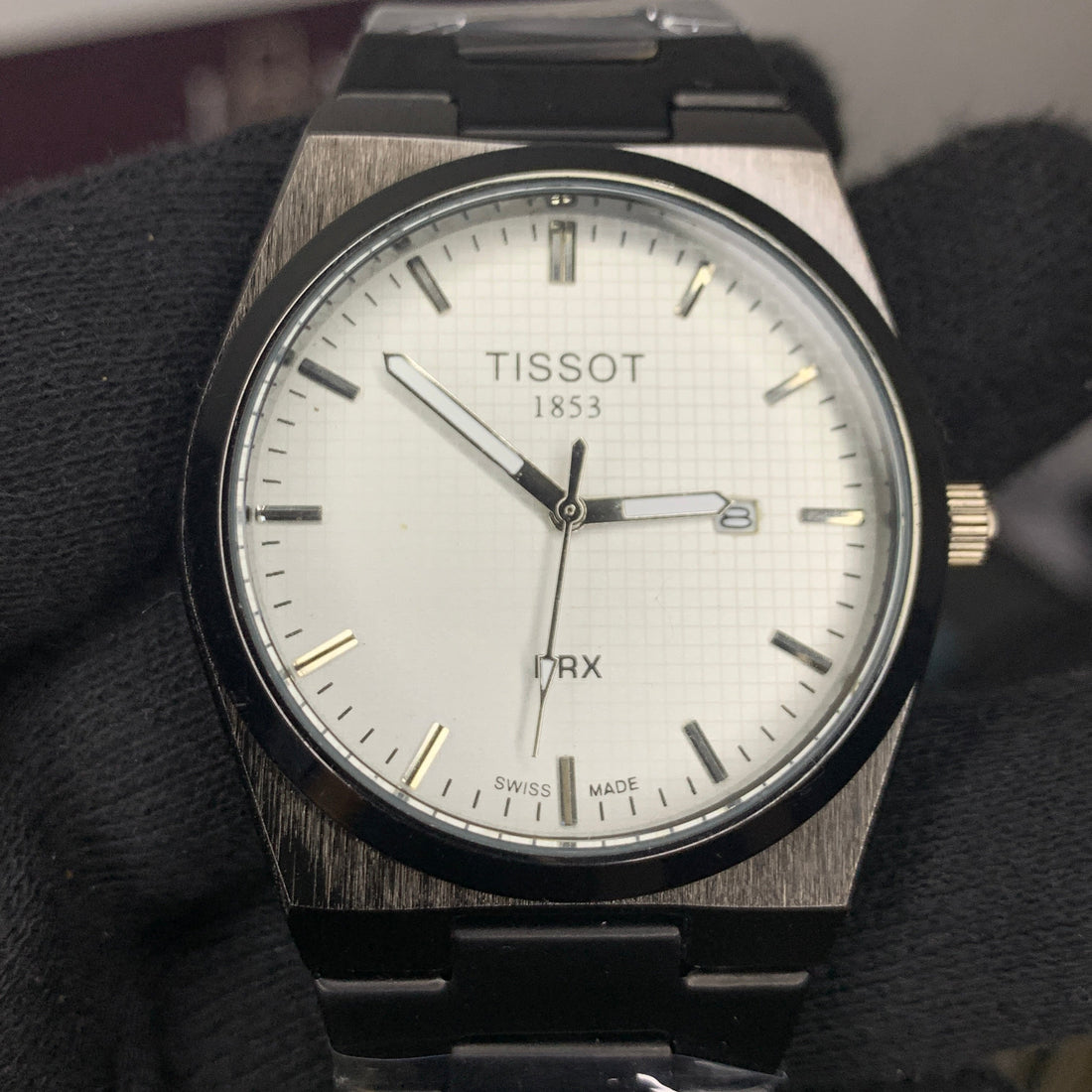 Tissot PRX 1853 Black with white dial