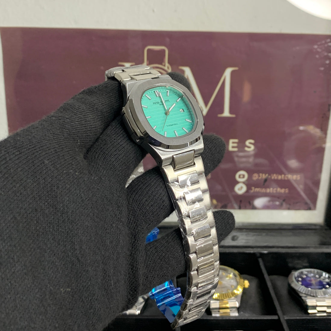 PP – Nautilus Silver with Tiffany Green dial (A+ quality)