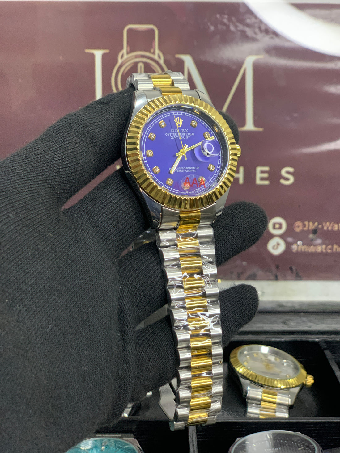 RLX - Datejust Silver Gold Blue dial - A+ Quality