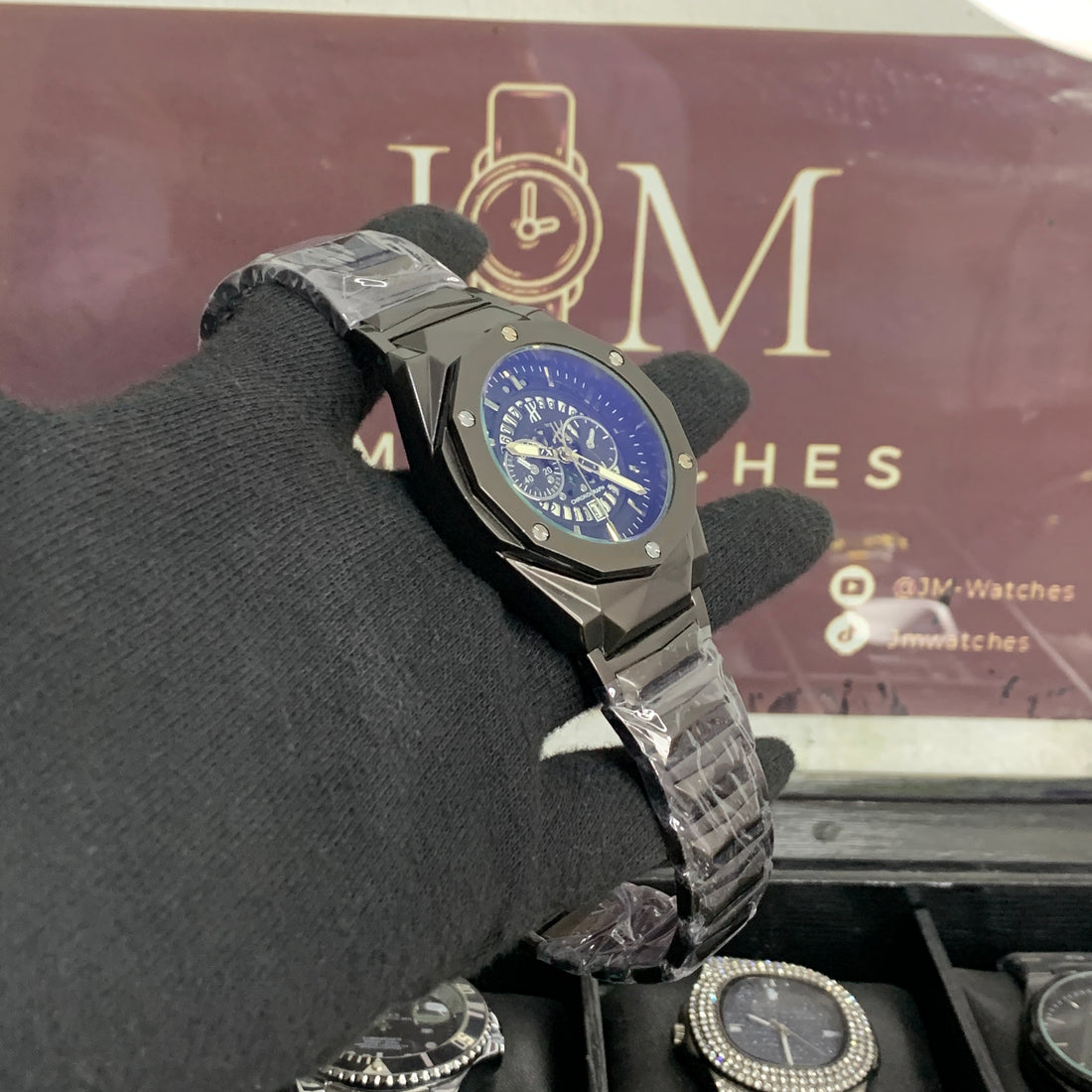 Hublot Diamond Cut Skeleton Full Black